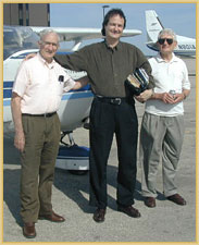Ed Kleiman with friends Frank Brown and Dale Aunspach